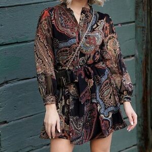 Zara Paisley Print Dress